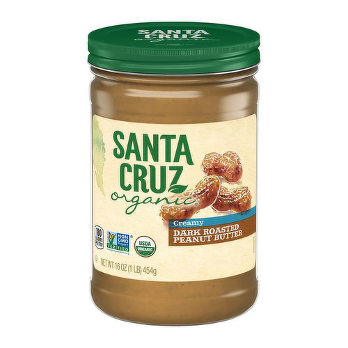 Santa Cruz Organic Peanut Butter Dark Roast Creamy