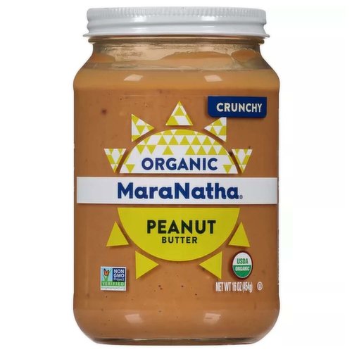 MaraNatha Organic Peanut Butter, No Stir, Crunchy 