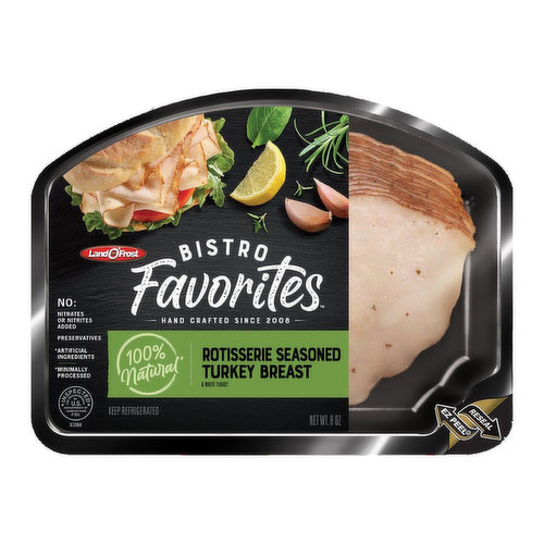 Land O'Frost Bistro Favorites Rotisserie Seasoned Turkey Breast