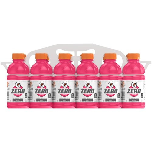 Gatorade Zero Sugar, Berry, Bottles (Pack of 12)