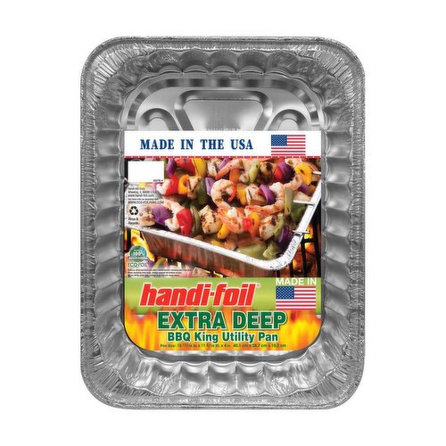 HANDI FOIL EXTRA DEEP BBQ KING UTILITY PAN