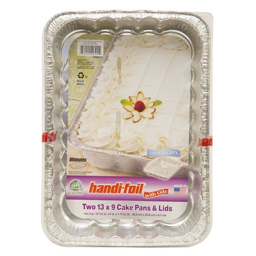 Handi-Foil Eco-Foil Cake Pans, 13 X 9