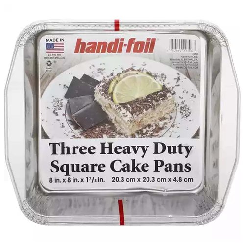 Handi-Foil Cake Pans, Square, Heavy Duty