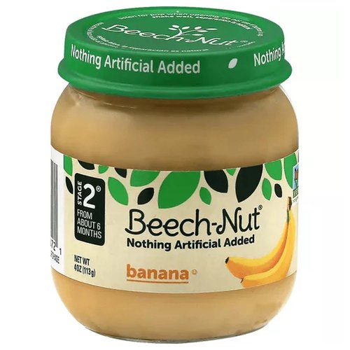 Beech-Nut Baby Food, Bananas, Stage 2