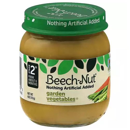 Beech-Nut Baby Food, Garden Vegetables, Stage 2