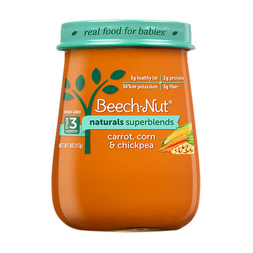 Beech-Nut Naturals Carrot, Corn, & Chickpea Stage 3 Baby Food