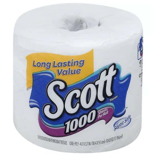 Scott Bath Tissue Single Roll