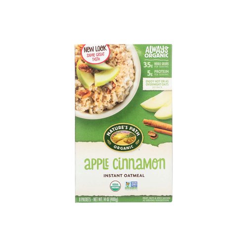 Nature's Path Organic Oatmeal, Hot, Apple Cinnamon