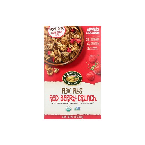 Nature's Path Organic Cereal, Flax Plus Red Berry Crunch