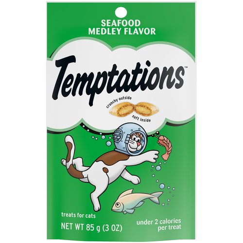 Whiskas Temptations Cat Treats, Seafood Medley