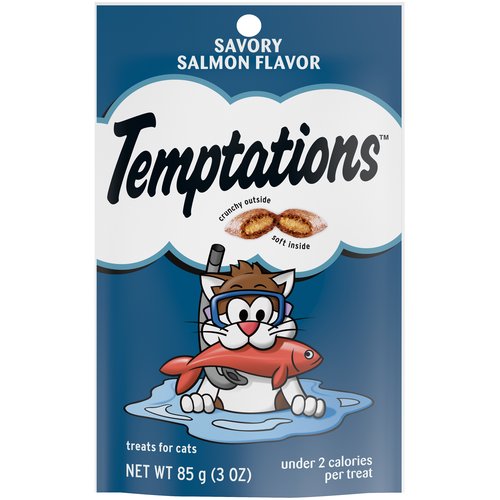 Whiskas Temptations Savory Salmon Cat Snacks