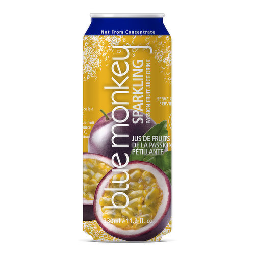 Blue Monkey Sparkling Juice Passion Fruit