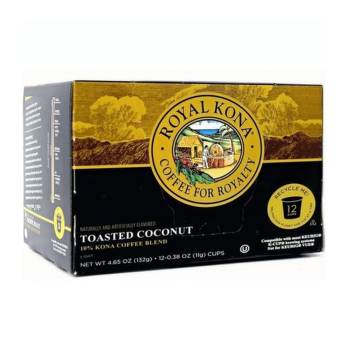 Royal Kona Toasted Coconut Single Serve Coffee Pods