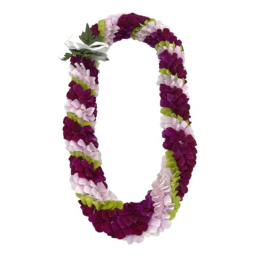 Fresh Hawaiian Lei - Colorful Mixed Double Orchid Lei