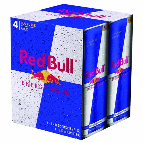 Red Bull, Sugar Free, Cans (Pack of 4)