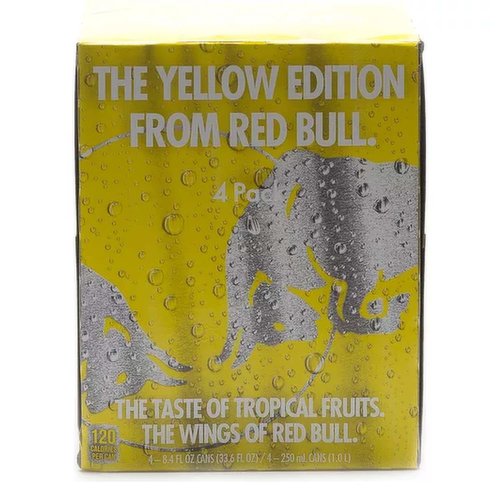 Red Bull Energy Drink, Yellow Edition, Cans (Pack of 4)