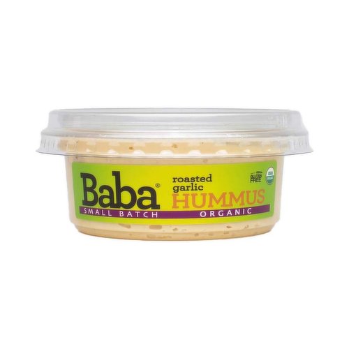 Baba Small Batch Hummus, Roasted Garlic
