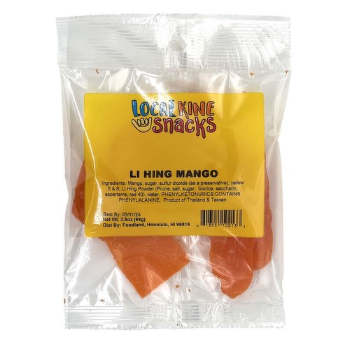Local Kine Snacks, Li Hing Mango