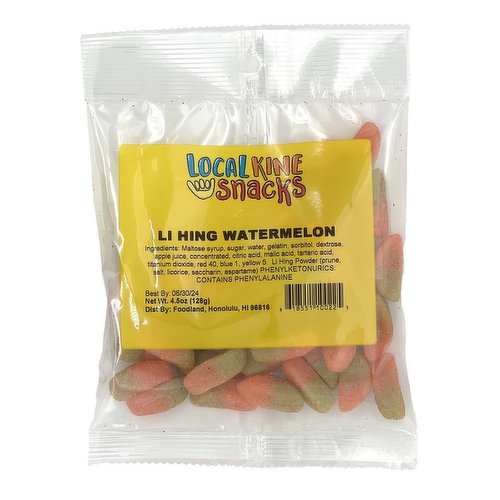 Local Kine Snacks, Li Hing Watermelon