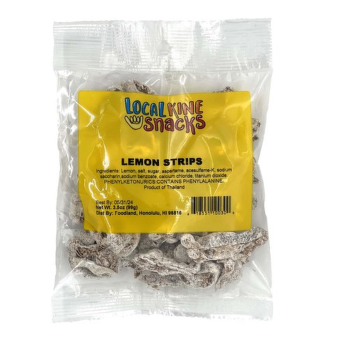 Local Kine Snacks Lemon Strips