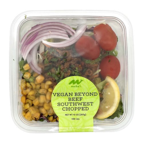 Vegan Beyond Beef Salad, Southwest Chopped