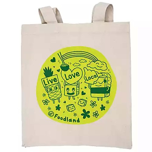 Foodland Canvas Bag, Live Love Local, 1 Each