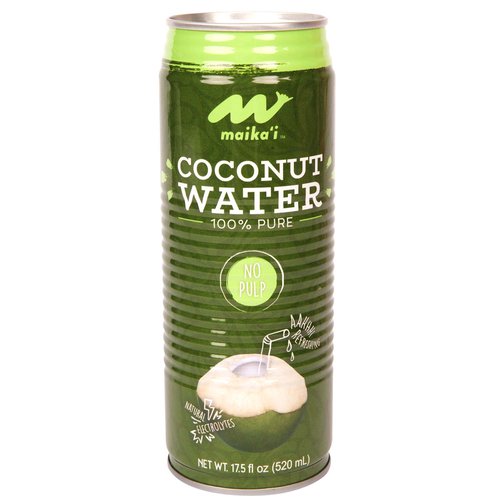 Maika`i 100% Coconut Water with Pulp (Pack of 24)
