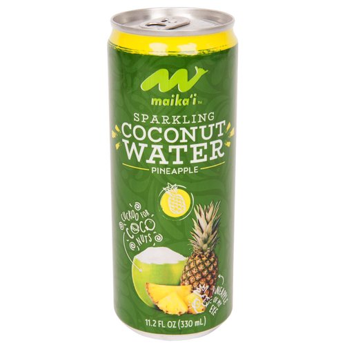 Maika`i Sparkling Pineapple Coconut Water (Pack of 12)
