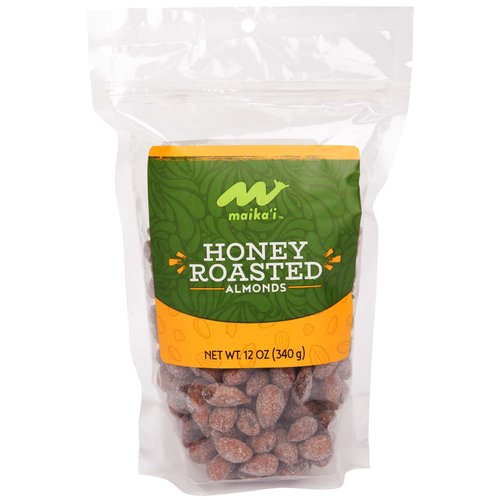 Maika`i Roasted Almonds, Honey