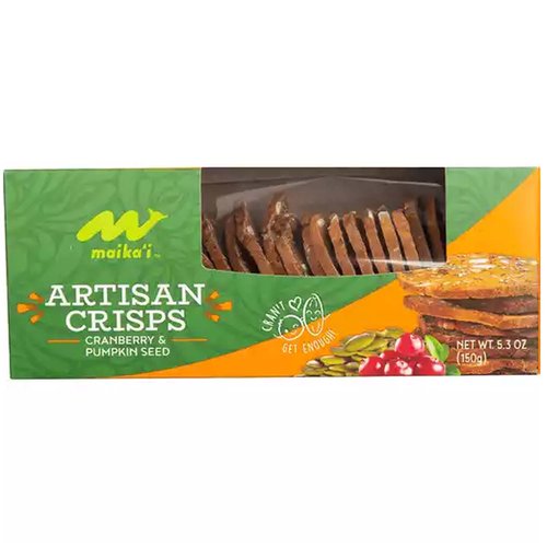 Maika`i Cranberry & Pumpkin Seed Artisan Crisps