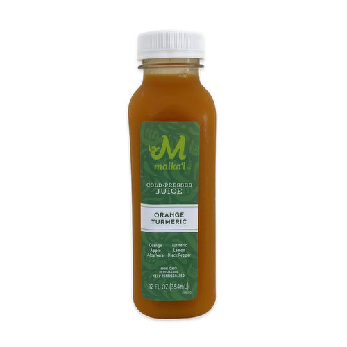 Maika`i Orange Turmeric Cold Pressed Juice