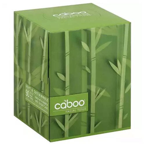 Caboo Facial Tissue, 2-Ply