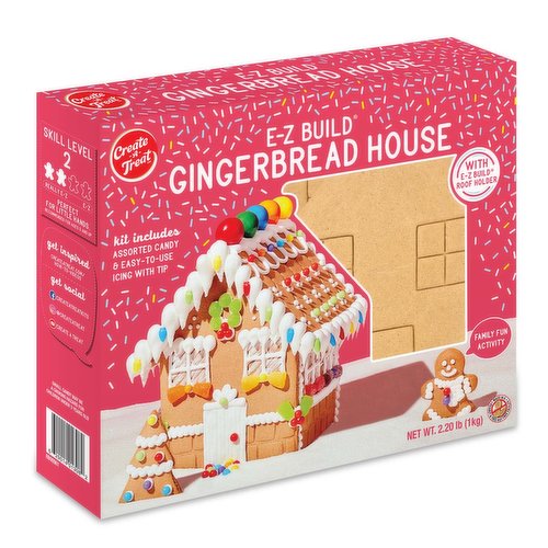 Create A Treat Pre-Built Gingerbread House Kit