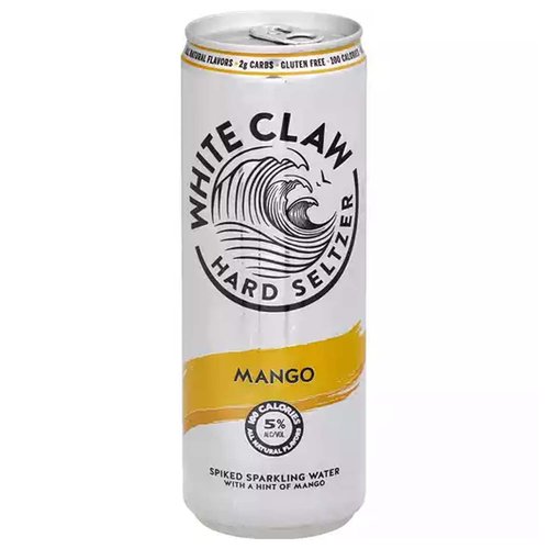 White Claw Hard Seltzer, Raspberry, Cans (Pack of 6)