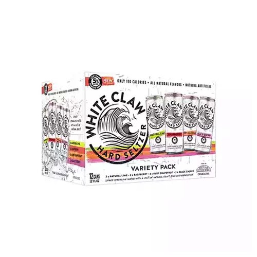 White Claw Variety Pack, Cans (Pack of 12)