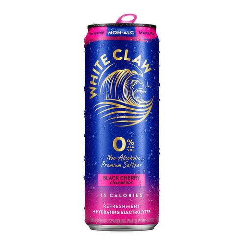 White Claw 0% Alcohol Black Cherry Cranberry (6-pack)