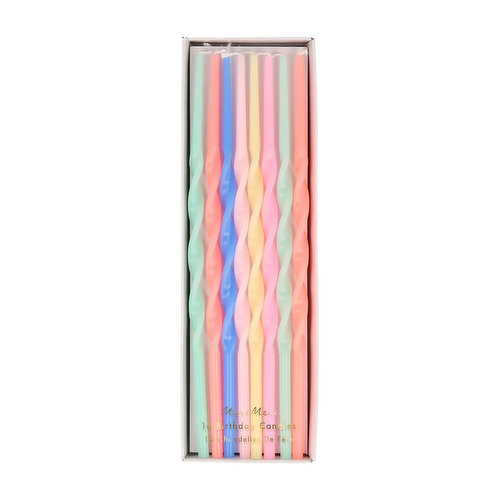 Meri Meri Mixed Twisted Long Candles