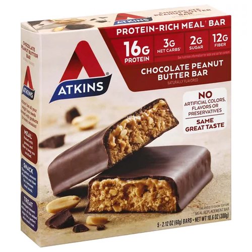 Atkins Advantage Bar Chocolate Peanut Butter - 5 Bars