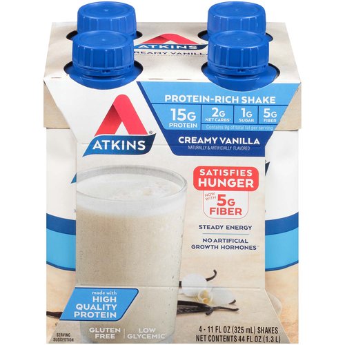 Atkins Advantage Rtd Shake French Vanilla - 11 Fl Oz Each / Pack Of 4