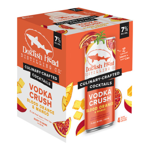 Dogfish Vodka Crush Blood Orange Ready to Drink (4-pack)