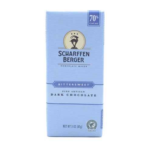 Scharffen Berger Dark Chocolate Bar, Bittersweet, 70% Cacao