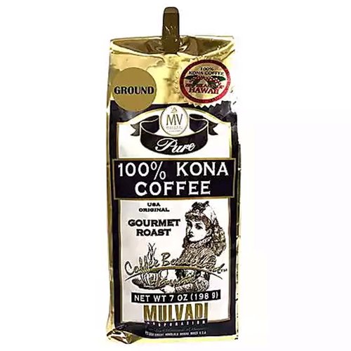 Mulvadi 100% Kona Coffee, Ground