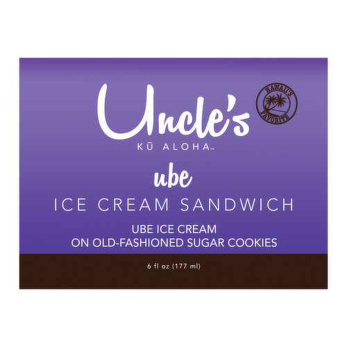 Ube Ice Cream Sandwich