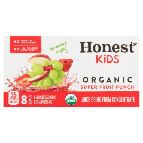 Honest Kids Tetra Juice, Fruit Punch (Pack of 8)