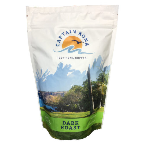 Captain Kona Coffee Dark Roast Ground