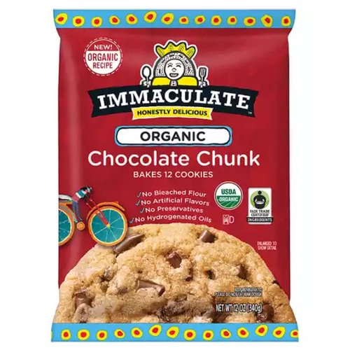 Immaculate Organic Cookie Dough, Chocolate Chunk