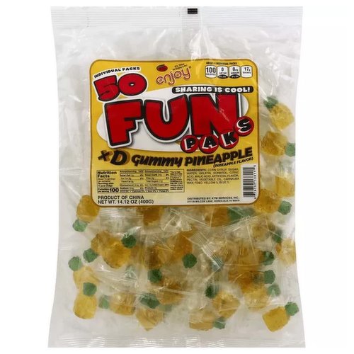 3D Gummy Pineapple Flavored with Lemon Peel