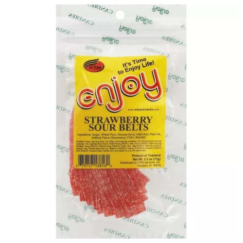 Enjoy Strawberry Sour Belts