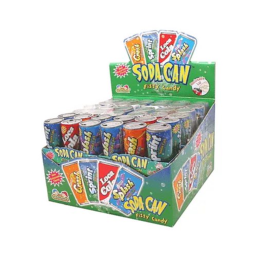 Kidsmania Fizzy Candy, Soda Can (Pack of 6)
