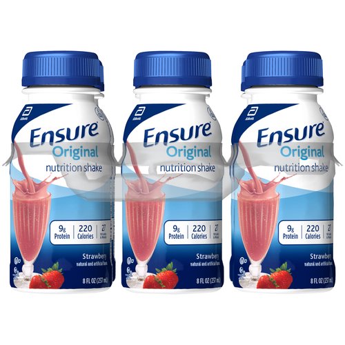 Ensure Nutrition Shake Strawberry, Bottles (Pack of 6)